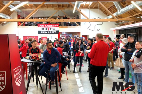 Manchester United Football Club Viewing Party Back Room