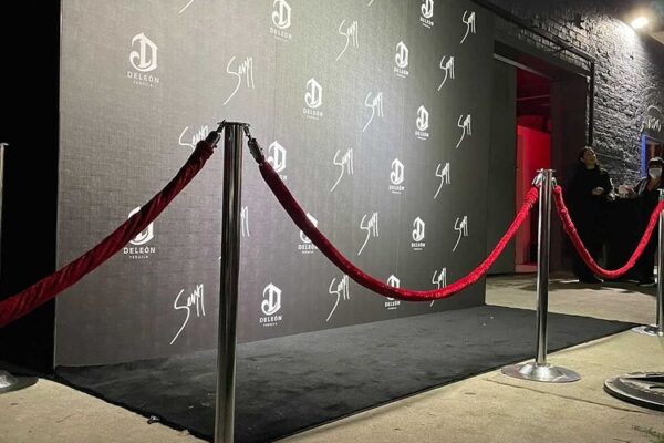 Deleon Tequila Step and Repeat - MG Studio Private Party Exterior Entrance VIP Rope